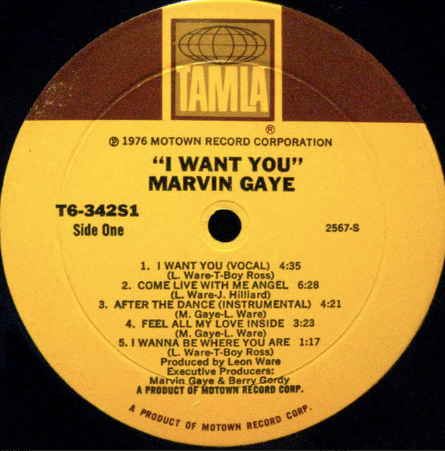 I Want You - Marvin Gaye